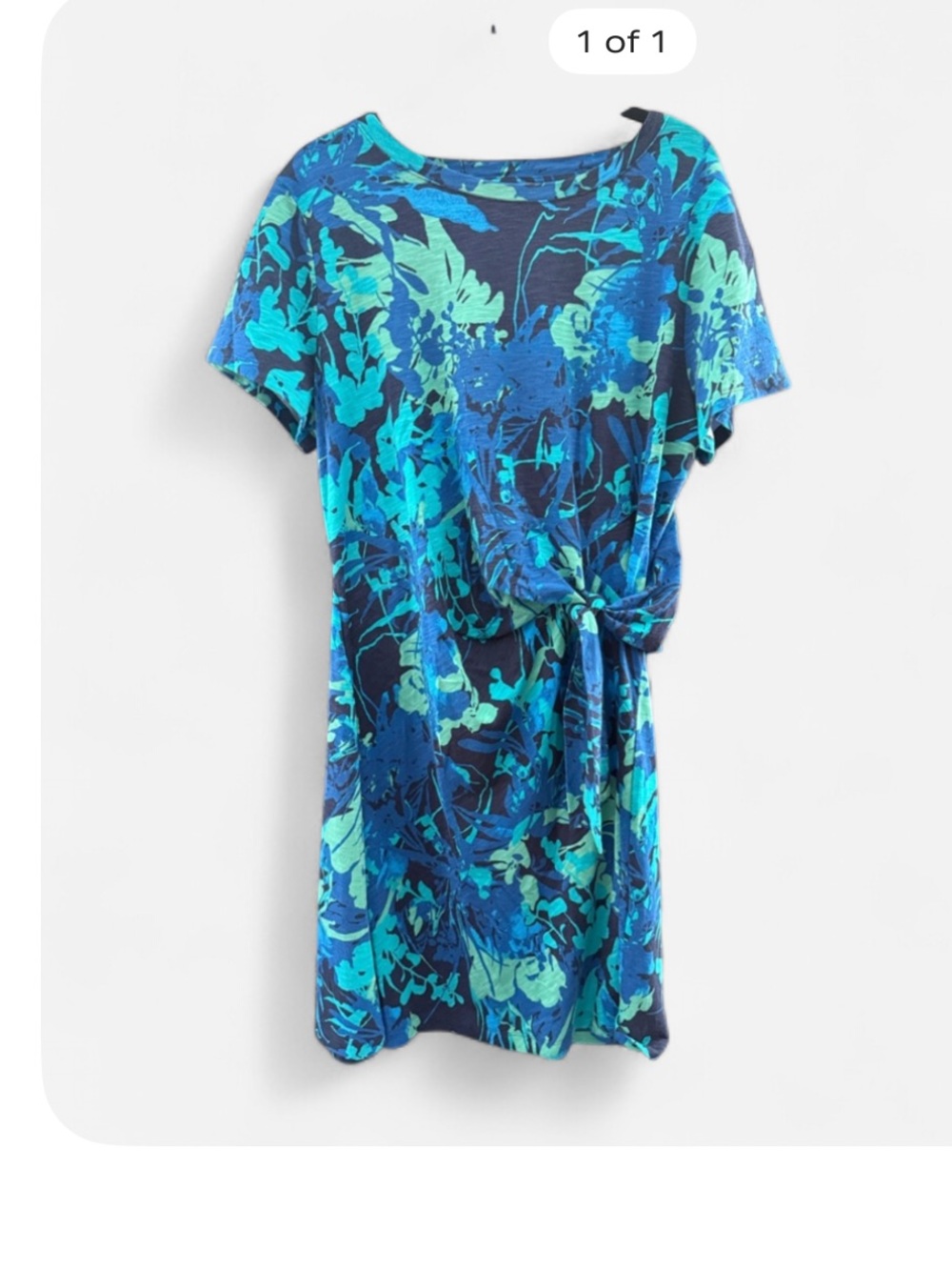 Chico's floral midi dress size 3 versatile corpcore office casual preppy resort